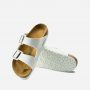כפכפי בירקנשטוק לנשים Birkenstock Arizona - לבן/שעם