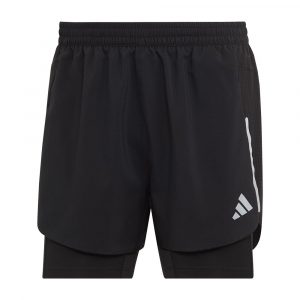 מכנס ספורט אדידס לגברים Adidas Designed For Running 2IN1 Short - שחור