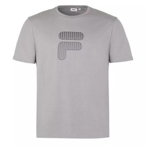 חולצת טי שירט פילה לגברים Fila Bolzano Tee - אפור