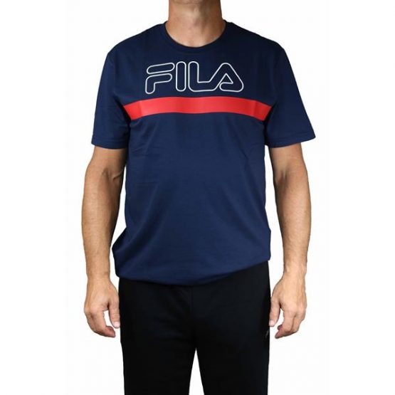 חולצת טי שירט פילה לגברים Fila Laurentin Tee - כחול