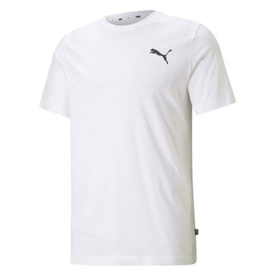 חולצת טי שירט פומה לגברים PUMA Ess Small Logo Tee - לבן