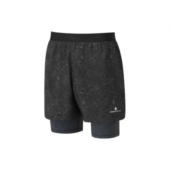 מכנס ספורט Ronhill לגברים Ronhill  Life 5 Twin Short - שחור