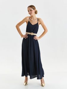 שמלה ארוכה טופ סיקרט לנשים TOP SECRET Elegant party dress - כחול כהה