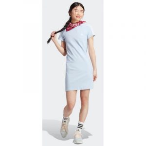 שמלה קצרה אדידס לנשים Adidas Stripes Tee - תכלת
