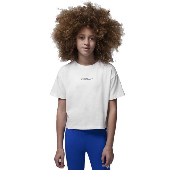 חולצת טי שירט ג'ורדן לנשים JORDAN PSG SHORT SLEEVE - לבן