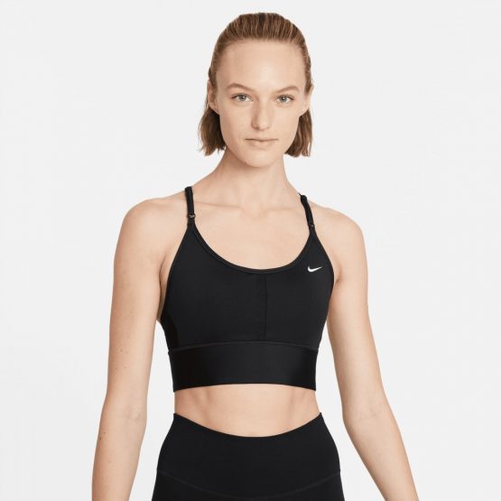 טופ וחולצת קרופ נייק לנשים Nike Drifit Indy - שחור