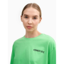 חולצת טי שירט פור אף לנשים 4F TOP WITH LOGO - ירוק מרקר