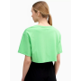 חולצת טי שירט פור אף לנשים 4F TOP WITH LOGO - ירוק מרקר