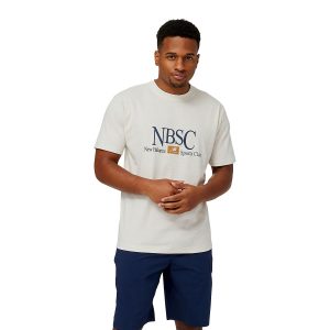 חולצת טי שירט ניו באלאנס לגברים New Balance Athletics Tee - לבן