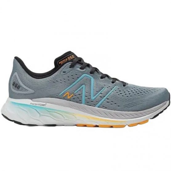 נעלי ריצה ניו באלאנס לגברים New Balance Fresh Foam 860 v13 - אפור/תכלת