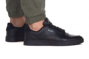 נעלי סניקרס פומה לגברים PUMA Shuffle - שחור מלא