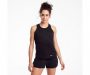 חולצת אימון סאקוני לנשים Saucony STOPWATCH SINGLET - שחור