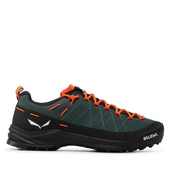 נעלי טיולים סלווה לגברים Salewa Wildfire Canvas - ירוק/כתום