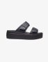 כפכפי קרוקס לנשים Crocs Brooklyn Sandal Lowwdg - שחור