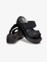 כפכפי קרוקס לנשים Crocs Brooklyn Sandal Lowwdg - שחור