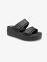 כפכפי קרוקס לנשים Crocs Brooklyn Sandal Lowwdg - שחור