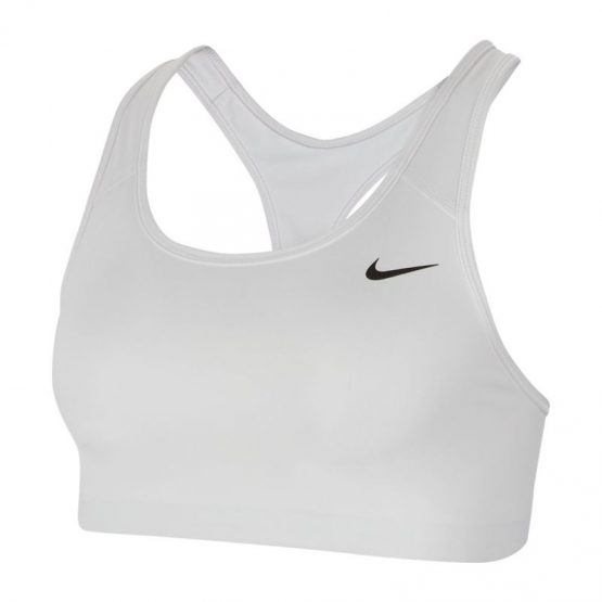 טופ וחולצת קרופ נייק לנשים Nike Swoosh Bra - לבן