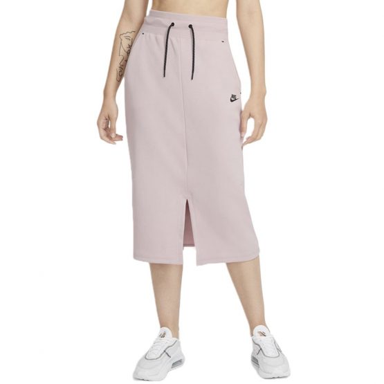 חצאית ארוכה נייק לנשים Nike Tech Fleece Skirt Light - ורוד