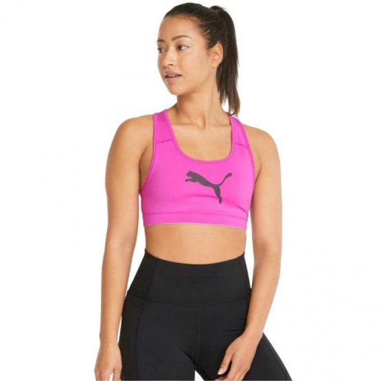 טופ וחולצת קרופ פומה לנשים PUMA Top with logo - ורוד