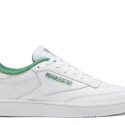 נעלי סניקרס ריבוק לגברים Reebok Club C 85 - ירוק בהיר/לבן