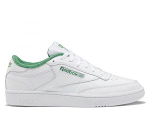 נעלי סניקרס ריבוק לגברים Reebok Club C 85 - ירוק בהיר/לבן