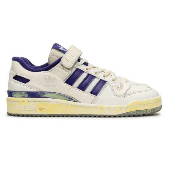 נעלי סניקרס אדידס לגברים Adidas Originals Forum 84 Low - לבן/סגול