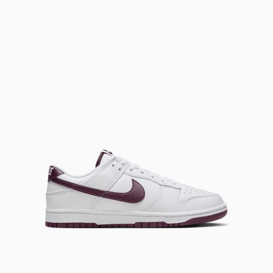 נעלי סניקרס נייק לגברים Nike Dunk Low - לבן/בורדו