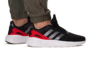 נעלי סניקרס אדידס לגברים Adidas NEBZED - אדום/לבן/שחור