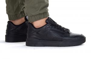 נעלי סניקרס פומה לגברים PUMA Slipstream Leather - שחור