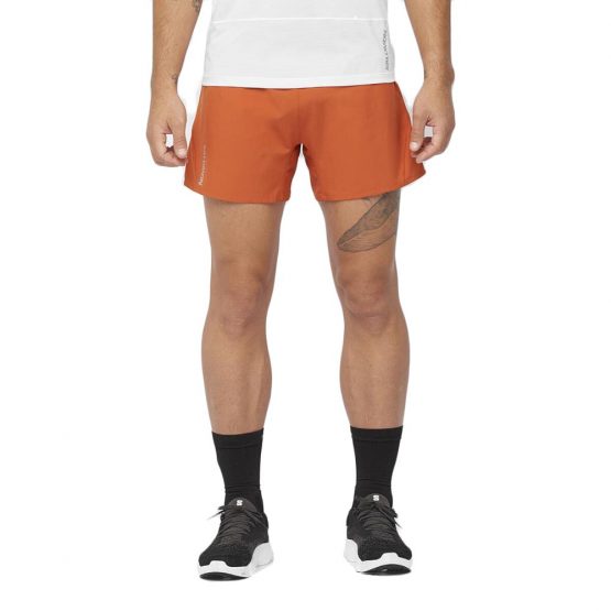מכנס ספורט סלומון לגברים Salomon Cross 5 No Liner - כתום
