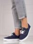 נעלי סניקרס ביג סטאר לנשים Big Star Plimsolls - כחול ג'ינס