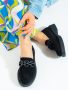 נעלי אלגנט Potocki לנשים Potocki classic moccasin - שחור בד