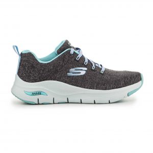 נעלי סניקרס סקצ'רס לנשים Skechers FIT COMFY WAVE - אפור/טורקיז