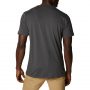 חולצת טי שירט קולומביה לגברים Columbia TECH TRAIL CREW NECK - אפור כהה
