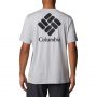 חולצת טי שירט קולומביה לגברים Columbia  Tech Trail Graphic Tee - אפור