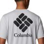 חולצת טי שירט קולומביה לגברים Columbia  Tech Trail Graphic Tee - אפור