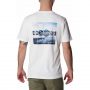 חולצת טי שירט קולומביה לגברים Columbia RAPID RIDGE BACK GRAPHIC T - לבן