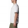 חולצת טי שירט קולומביה לגברים Columbia RAPID RIDGE BACK GRAPHIC T - לבן