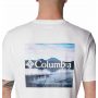 חולצת טי שירט קולומביה לגברים Columbia RAPID RIDGE BACK GRAPHIC T - לבן