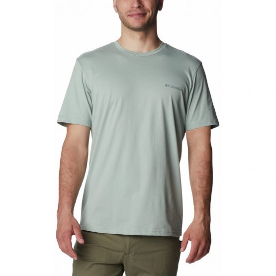 חולצת טי שירט קולומביה לגברים Columbia RAPID RIDGE BACK GRAPHIC T - תכלת