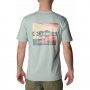 חולצת טי שירט קולומביה לגברים Columbia RAPID RIDGE BACK GRAPHIC T - תכלת