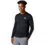 חולצת טי שירט ארוכות Mountain Hardwear לגברים Mountain Hardwear WICKED TECH LONG SLEEVE - שחור