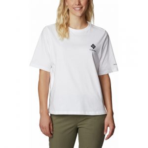 חולצת טי שירט קולומביה לנשים Columbia NORTH CASCADES RELAXED TEE - לבן