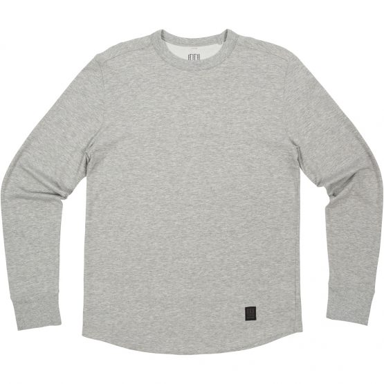 חולצת טי שירט ארוכות טופו לגברים Topo Designs TECH KNIT TEE - אפור