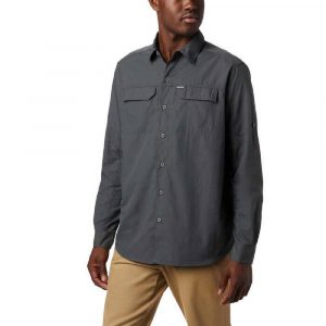 חולצת פולו קולומביה לגברים Columbia SILVER RIDGE 2.0 - אפור כהה