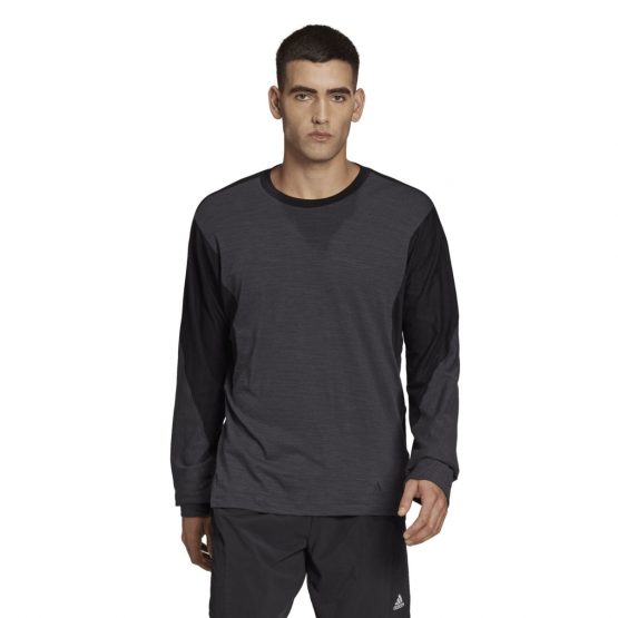 חולצת טי שירט ארוכות אדידס לגברים Adidas M Wb Ls Tee - שחור