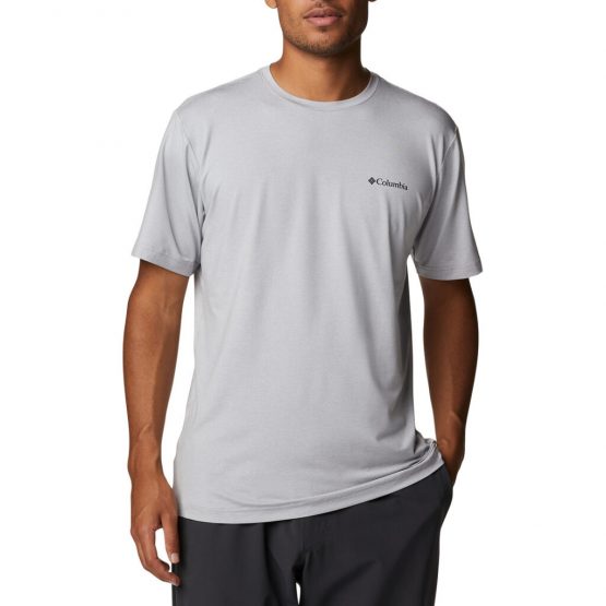 חולצת טי שירט קולומביה לגברים Columbia  Tech Trail Graphic Tee - אפור