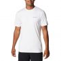 חולצת טי שירט קולומביה לגברים Columbia  Tech Trail Graphic Tee - לבן