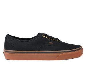 נעלי סניקרס ואנס לגברים Vans UA AUTHENTIC BLACK/RUBBER - שחור