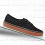 נעלי סניקרס ואנס לגברים Vans UA AUTHENTIC BLACK/RUBBER - שחור